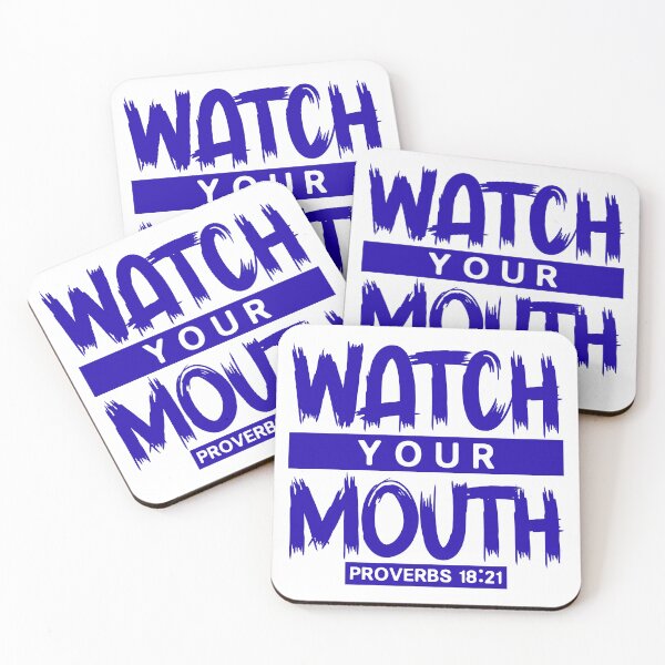 Item preview, Watch Your Mouth - Proverbs 18:21 designed and sold by plushism.