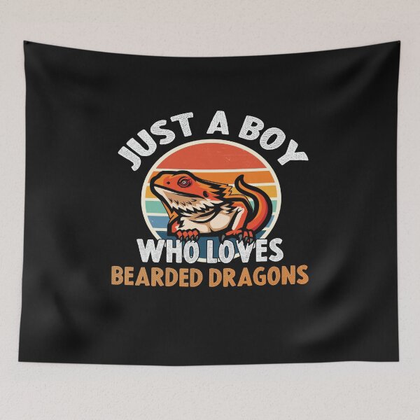 Item preview, Just a Boy who loves Bearded Dragons Lizard Reptile Lover designed and sold by Trendy Valley .