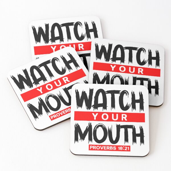 Item preview, Watch Your Mouth - Proverbs 18:21 designed and sold by plushism.