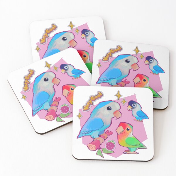 Item preview, Lovebirds Colorful designed and sold by ValorousRabbit.