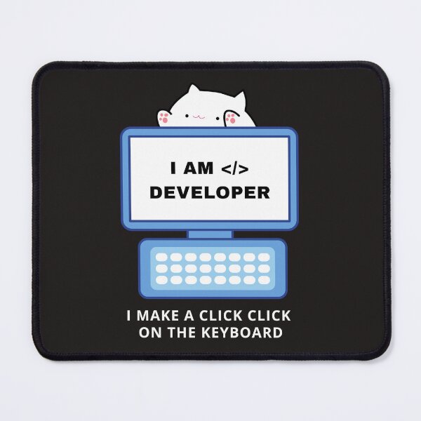 Item preview, I am developer cute cat design designed and sold by t1n3333.