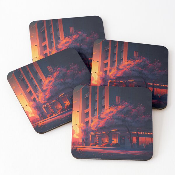 Item preview, Spring Sunsets in the Hotel Digital Painting designed and sold by CodeAndColors.