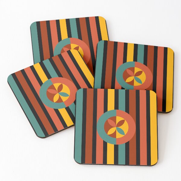 Item preview, Vertical Stripe Retro colored repeat pattern designed and sold by GaryDobson.