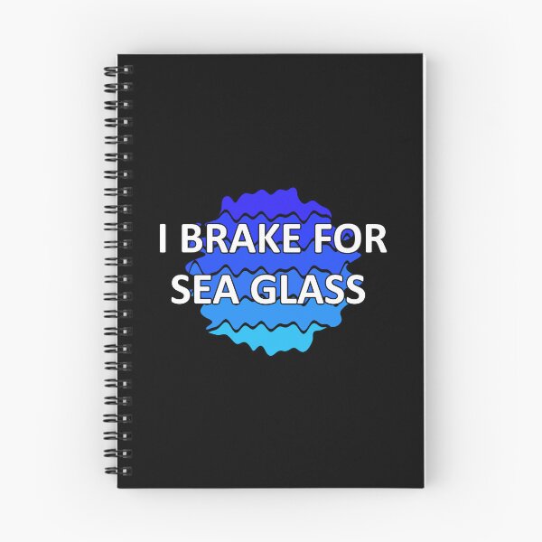 Item preview, Sea Glass Love Words I Brake for Sea Glass - Beach Vibes Sea Glass Colors 4 of 6 designed and sold by Beachy.