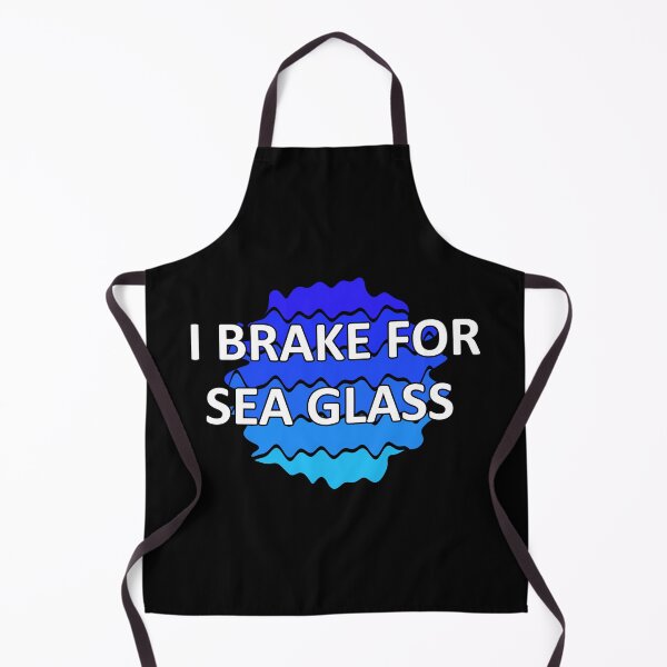 Item preview, Sea Glass Love Words I Brake for Sea Glass - Beach Vibes Sea Glass Colors 4 of 6 designed and sold by Beachy.