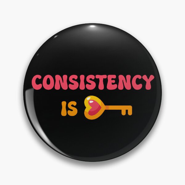 Item preview, CONSISTENCY IS KEY - motivational quote designed and sold by KatisDesign.