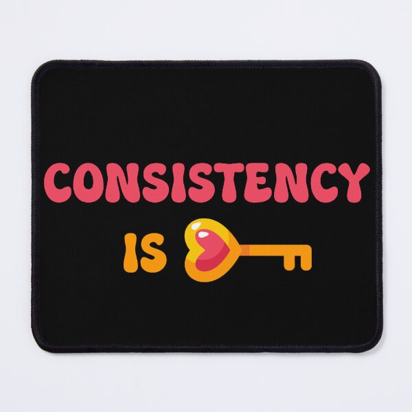 Item preview, CONSISTENCY IS KEY - motivational quote designed and sold by KatisDesign.