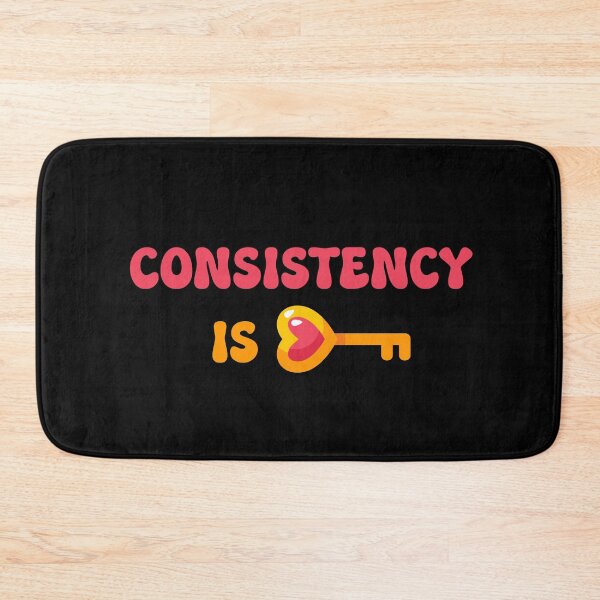 Item preview, CONSISTENCY IS KEY - motivational quote designed and sold by KatisDesign.