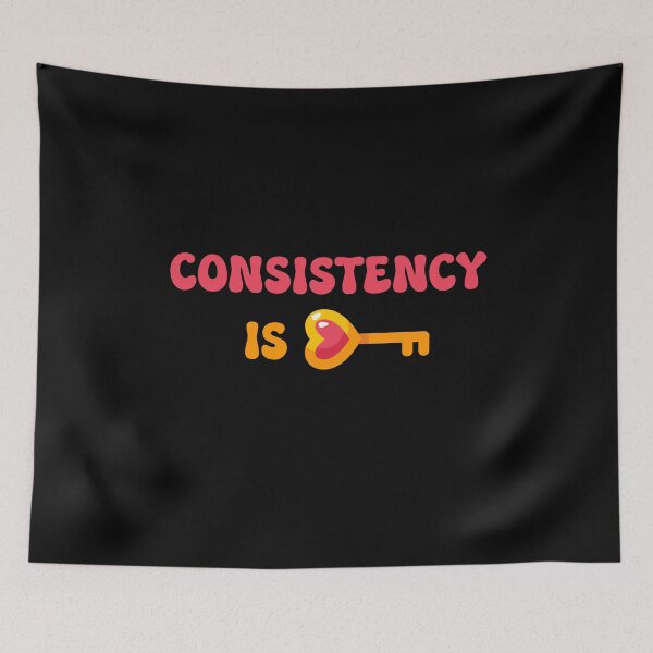 Item preview, CONSISTENCY IS KEY - motivational quote designed and sold by KatisDesign.