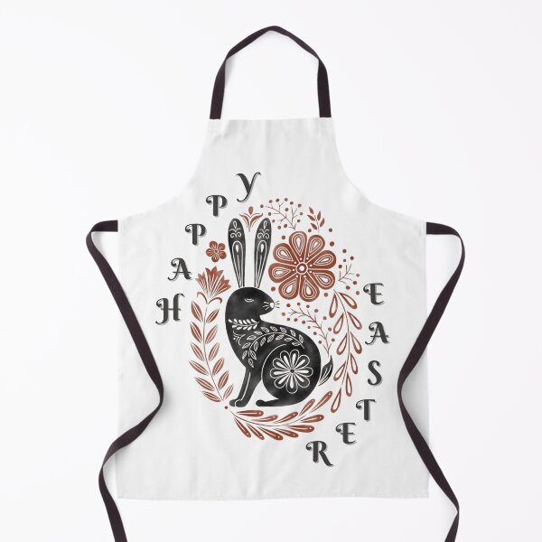 Item preview, Happy Easter wishes with black colored Easter bunny | Easter bunny designs| for Easter designed and sold by Arteartz.