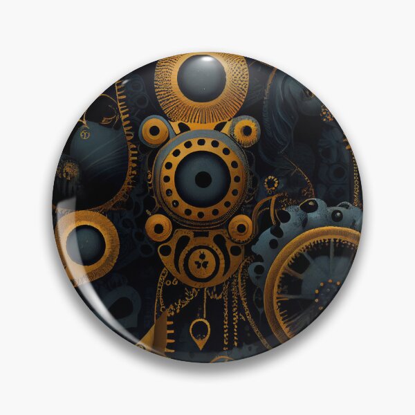 Artikelvorschau, Mystical Relaxed Industrial Pattern Digital Painting entworfen und verkauft von CodeAndColors.