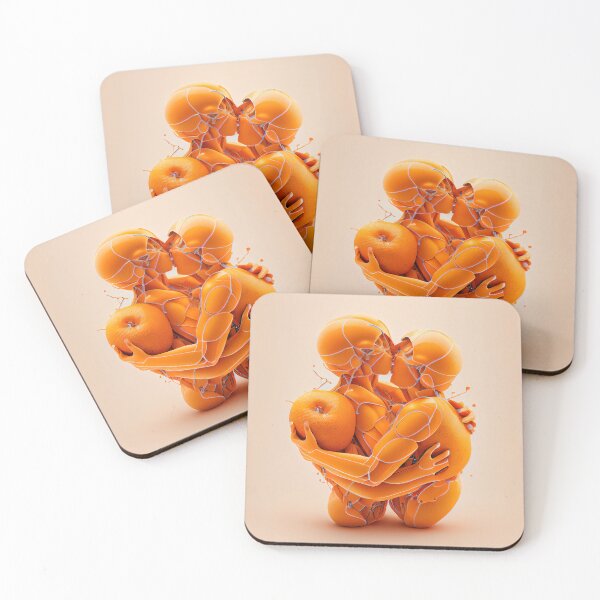 Artikelvorschau, An Orange Compression Embrace Digital Painting entworfen und verkauft von CodeAndColors.