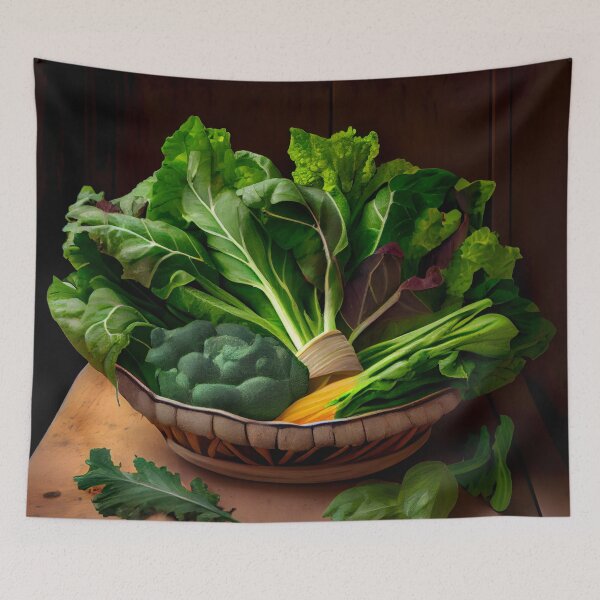 Item preview, A Harvest of Garden Greens Digital Painting designed and sold by CodeAndColors.