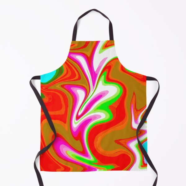 Item preview, Modern Swirl Abstract Pattern Neon Tones, Neon Green, Bright Orange, Neon Blue, White, Red and Hot Pink Design designed and sold by theprintedclub.