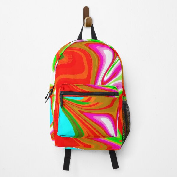 Item preview, Modern Swirl Abstract Pattern Neon Tones, Neon Green, Bright Orange, Neon Blue, White, Red and Hot Pink Design designed and sold by theprintedclub.