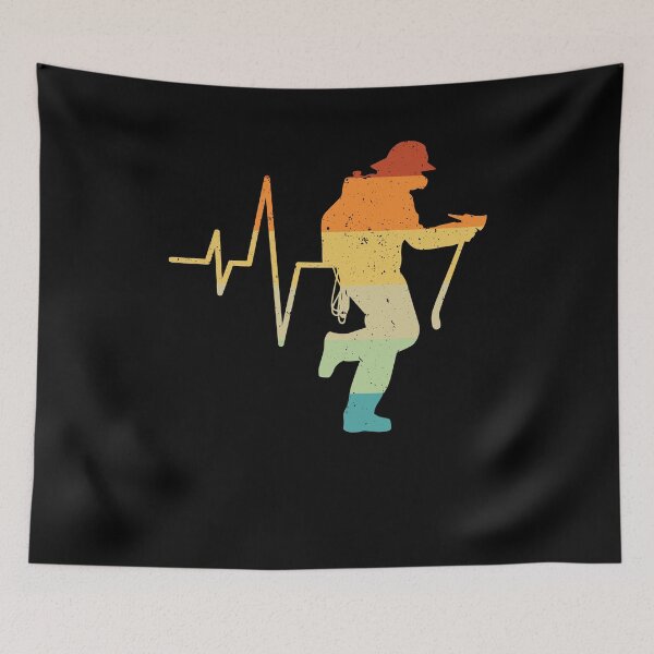 Item preview, Vintage Heartbeat Firefighter Pulaski A Firefighting Fireman designed and sold by Nessshirts.