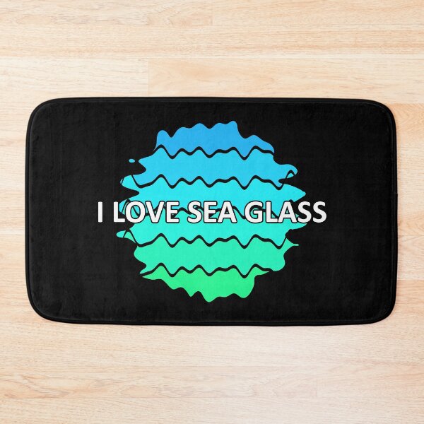 Item preview, Sea Glass Love Words I Love Sea Glass - Beach Vibes Sea Glass Colors 1 of 6 designed and sold by Beachy.