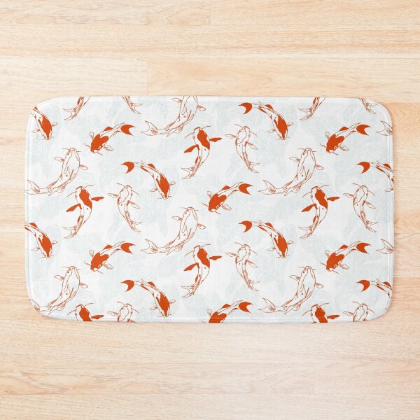 Item preview, Koi carp in orange and light blue designed and sold by Katj-A-Studio.