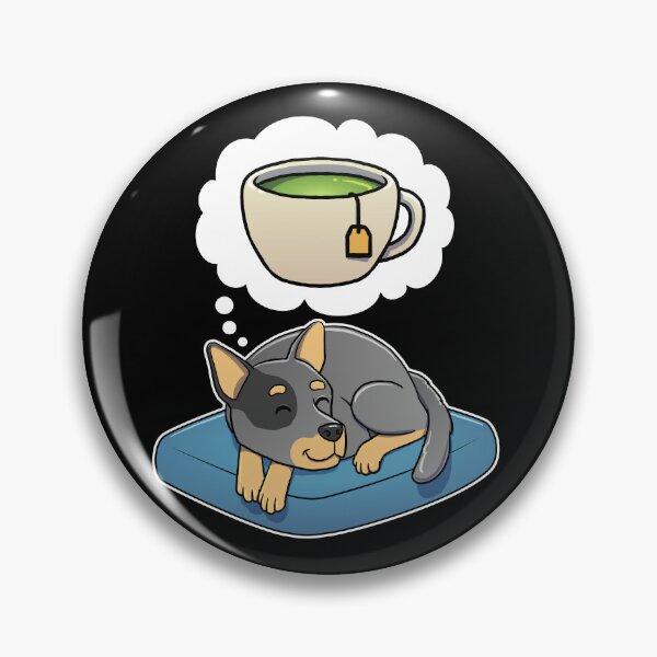 Item preview, Australian Cattle Dog dreaming about Green Tea designed and sold by DoggieDelights.
