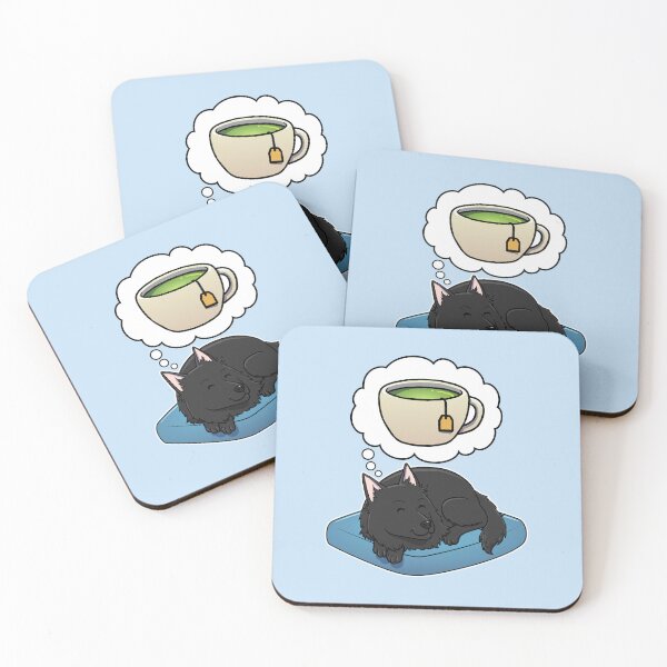 Item preview, Belgian Sheepdog dreaming about Green Tea designed and sold by DoggieDelights.