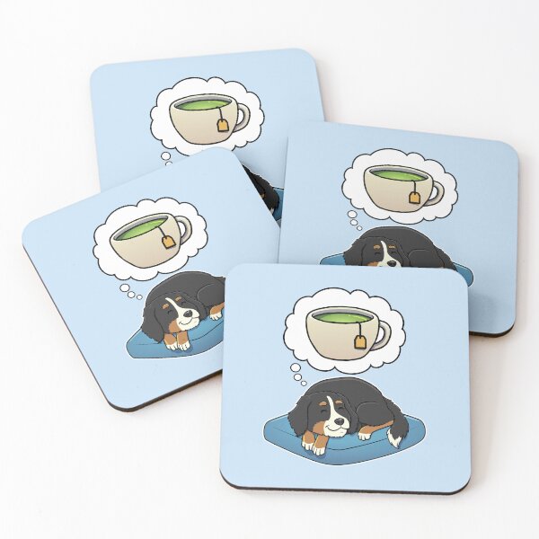 Artikelvorschau, Bernese Mountain Dog dreaming about Green Tea entworfen und verkauft von DoggieDelights.