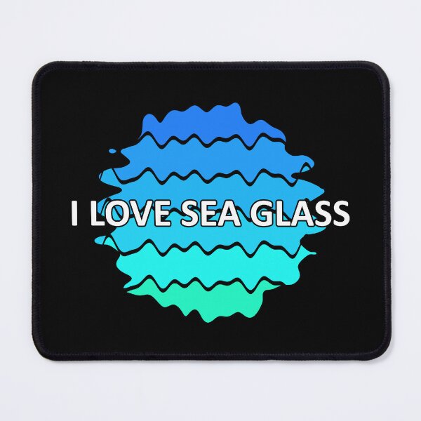 Item preview, Sea Glass Love Words I Love Sea Glass - Beach Vibes Sea Glass Colors 2 of 6 designed and sold by Beachy.