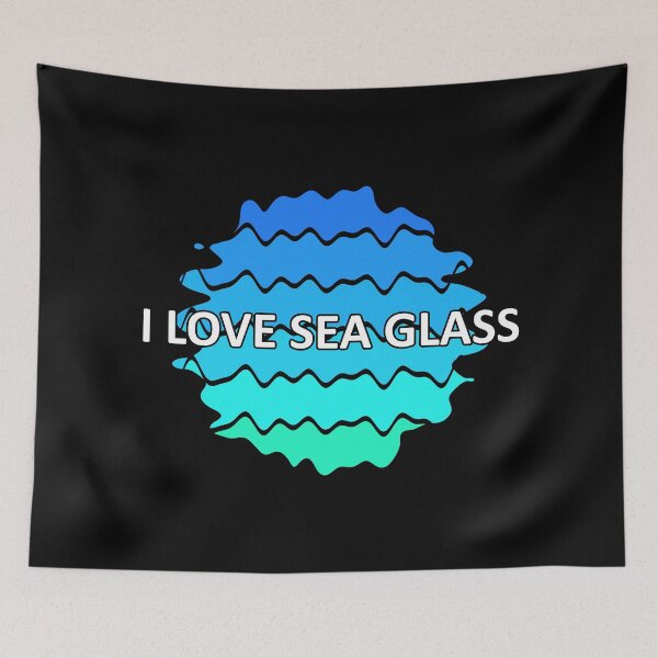 Item preview, Sea Glass Love Words I Love Sea Glass - Beach Vibes Sea Glass Colors 2 of 6 designed and sold by Beachy.