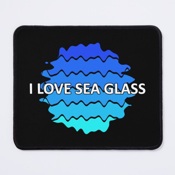Item preview, Sea Glass Love Words I Love Sea Glass - Beach Vibes Sea Glass Colors 3 of 6 designed and sold by Beachy.