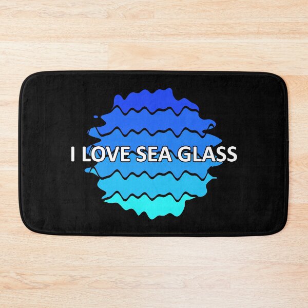 Item preview, Sea Glass Love Words I Love Sea Glass - Beach Vibes Sea Glass Colors 3 of 6 designed and sold by Beachy.
