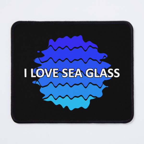 Item preview, Sea Glass Love Words I Love Sea Glass - Beach Vibes Sea Glass Colors 4 of 6 designed and sold by Beachy.