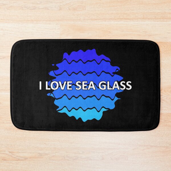 Item preview, Sea Glass Love Words I Love Sea Glass - Beach Vibes Sea Glass Colors 4 of 6 designed and sold by Beachy.