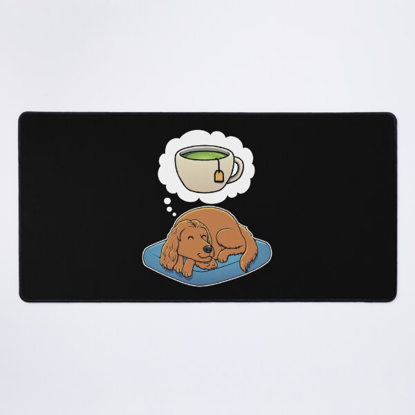 Item preview, English Cocker Spaniel dreaming about Green Tea designed and sold by DoggieDelights.