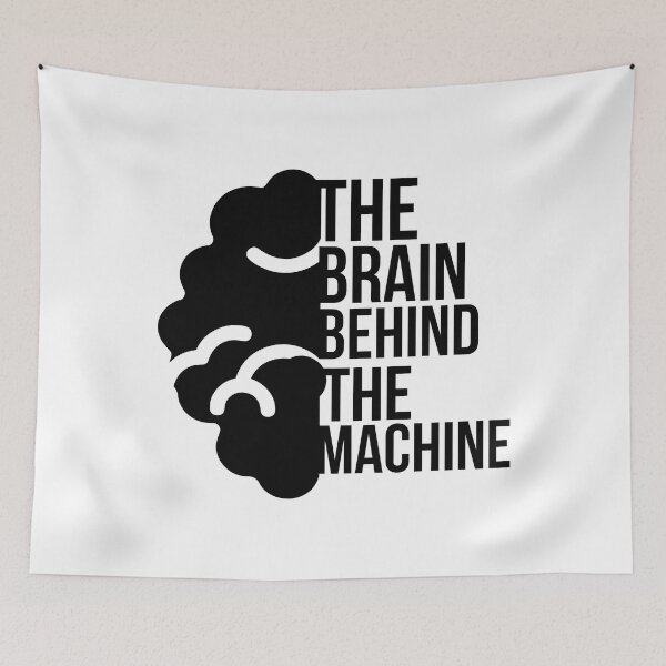 Item preview, The Brain Behind The Machine designed and sold by designerpriti.