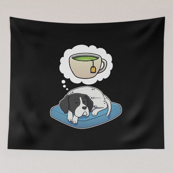 Artikelvorschau, English Pointer dreaming about Green Tea entworfen und verkauft von DoggieDelights.