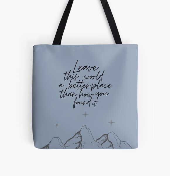 Suriel Quote All Over Print Tote Bag