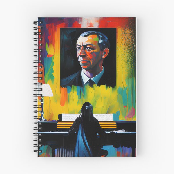 Item preview,  AMAZING ABSTRACT AND POWERFUL PORTRAIT OF SERGEI RACHMANINOFF PIANIST MUSICIAN COMPOSER CONDUCTOR - PIANIST PLAYING HIS WORK designed and sold by Ralek.