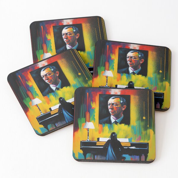 Item preview,  AMAZING ABSTRACT AND POWERFUL PORTRAIT OF SERGEI RACHMANINOFF PIANIST MUSICIAN COMPOSER CONDUCTOR - PIANIST PLAYING HIS WORK designed and sold by Ralek.