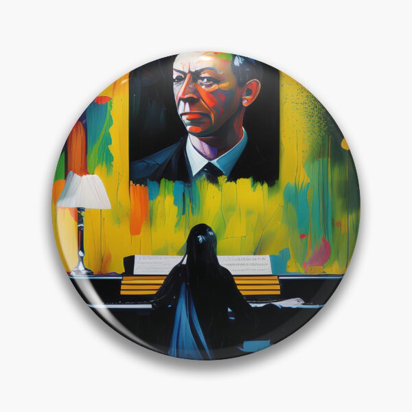 Item preview,  AMAZING ABSTRACT AND POWERFUL PORTRAIT OF SERGEI RACHMANINOFF PIANIST MUSICIAN COMPOSER CONDUCTOR - PIANIST PLAYING HIS WORK designed and sold by Ralek.