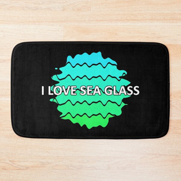 Item preview, Sea Glass Love Words I Love Sea Glass - Beach Vibes Sea Glass Colors 5 of 6 designed and sold by Beachy.