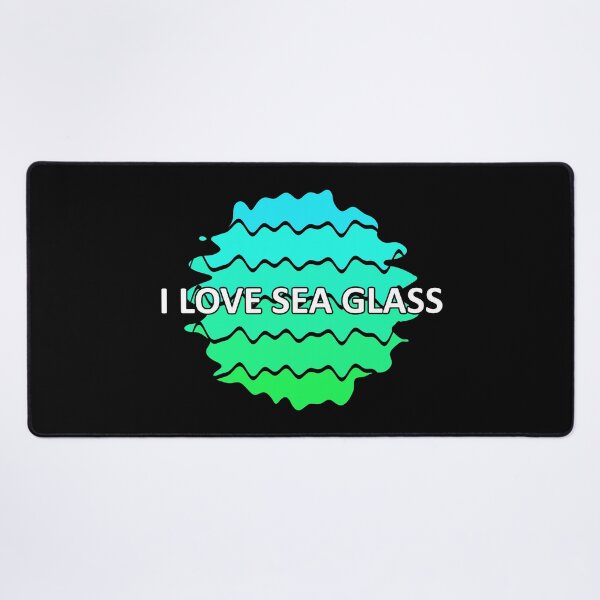 Item preview, Sea Glass Love Words I Love Sea Glass - Beach Vibes Sea Glass Colors 5 of 6 designed and sold by Beachy.