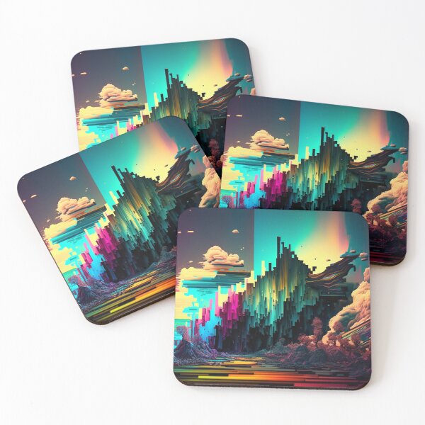 Item preview, Dream Glitch Landscape in RGB designed and sold by k-artefakt.