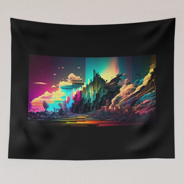 Item preview, Dream Glitch Landscape in RGB designed and sold by k-artefakt.