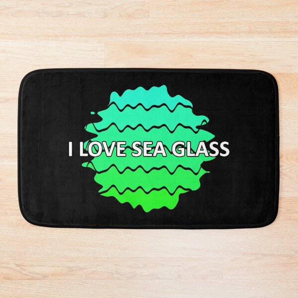 Item preview, Sea Glass Love Words I Love Sea Glass - Beach Vibes Sea Glass Colors 6 of 6 designed and sold by Beachy.