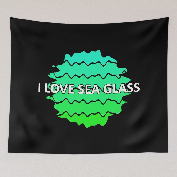 Item preview, Sea Glass Love Words I Love Sea Glass - Beach Vibes Sea Glass Colors 6 of 6 designed and sold by Beachy.