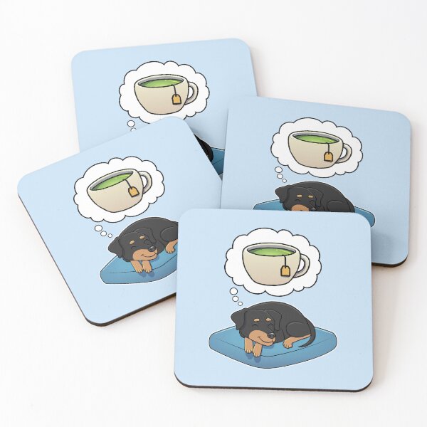 Item preview, Miniature Pinscher dreaming about Green Tea designed and sold by DoggieDelights.