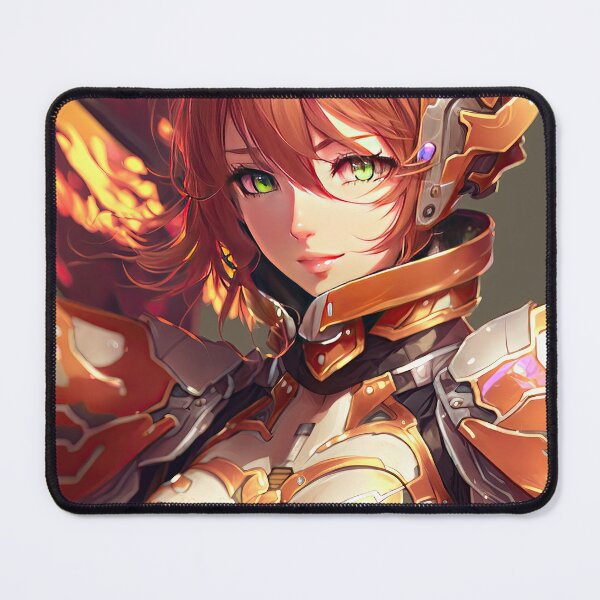 Item preview, An inferno of Power: A Fantasy Portrait of a Female Flame Knight in Blazing Armor designed and sold by PJGartui.