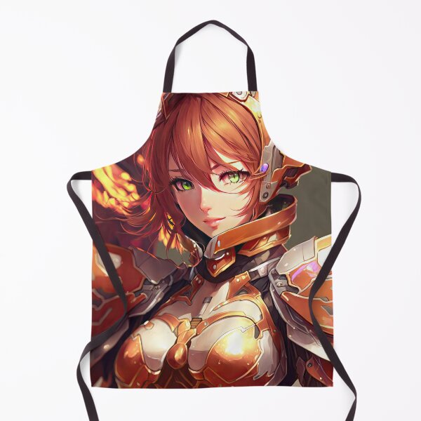 Item preview, An inferno of Power: A Fantasy Portrait of a Female Flame Knight in Blazing Armor designed and sold by PJGartui.