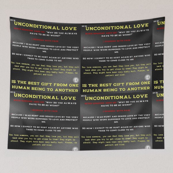 Item preview, Day 39 of the year: Unconditional love is the best gift designed and sold by BuddyBoots.
