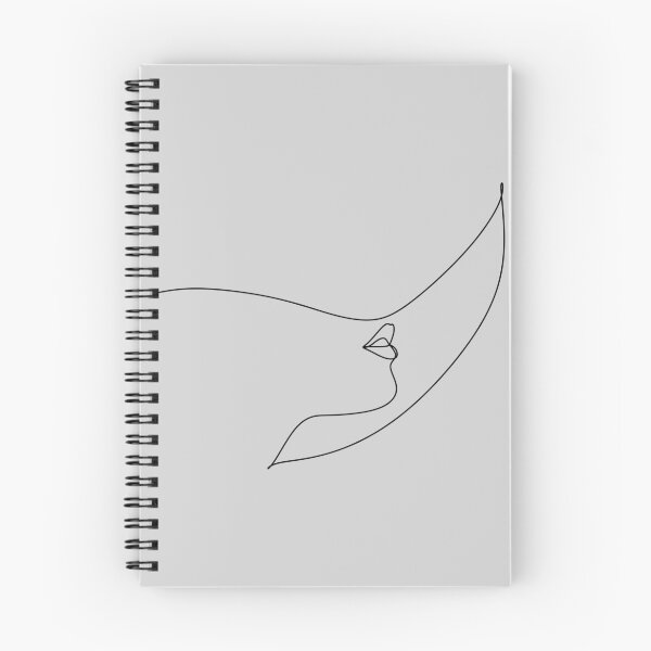 Item preview, Continuous line drawing of a woman's face with a hat designed and sold by AllaLineArt.