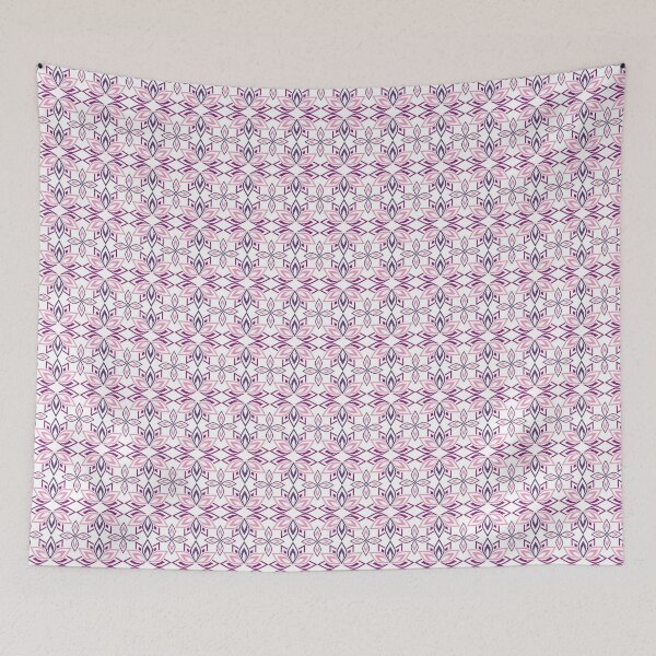 Item preview, Soft Purple Flower Motif designed and sold by Ahsacom.